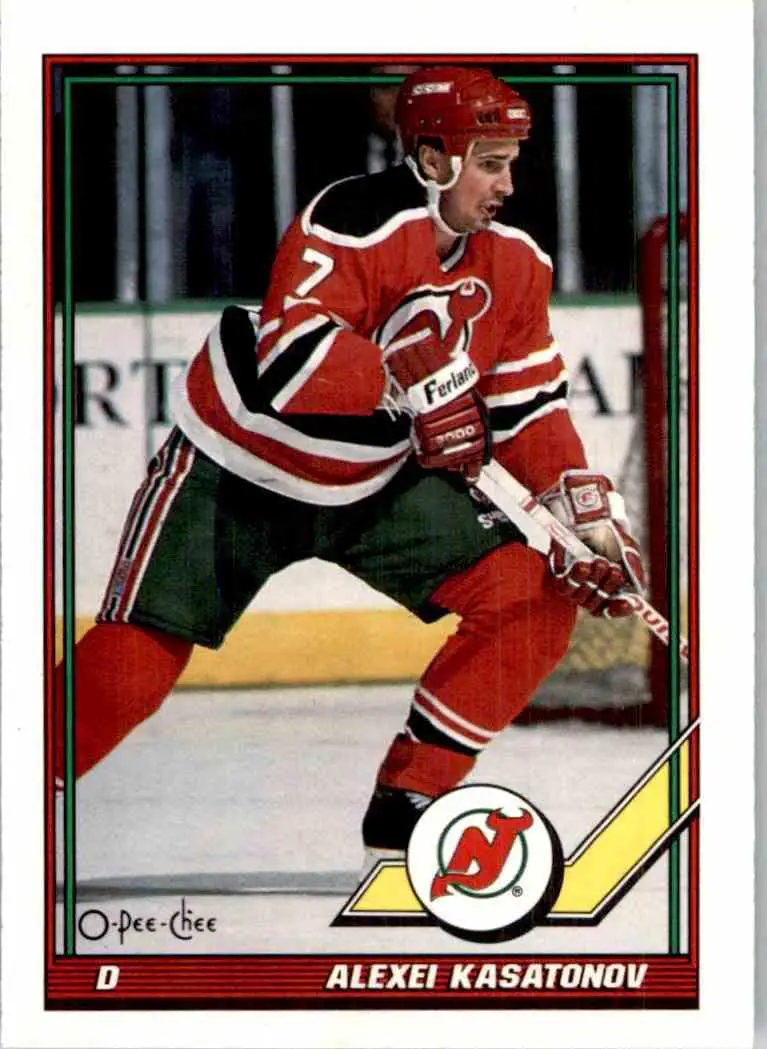 1991-92 O-Pee-Chee NHL # 439 Алексей Касатонов