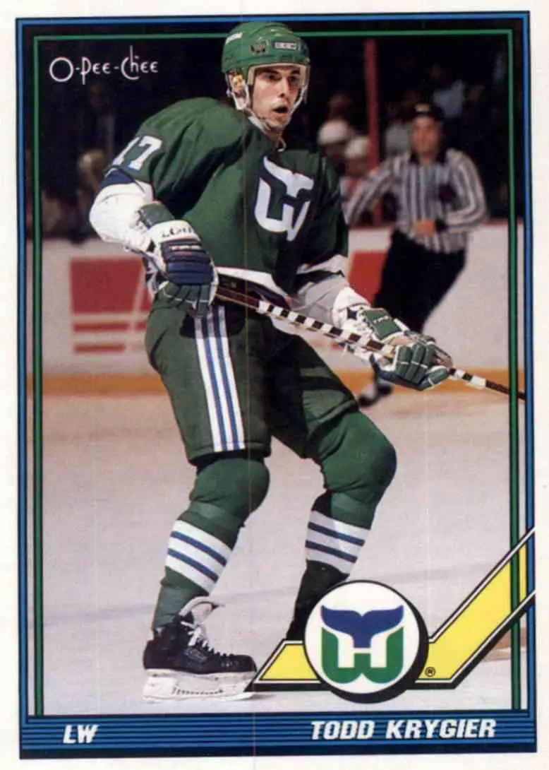 1991-92 O-Pee-Chee NHL # 449 Todd Krygier