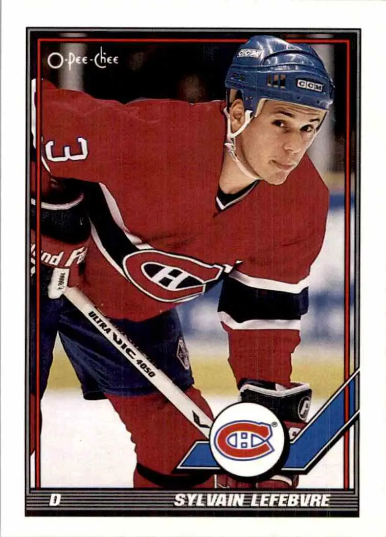 1991-92 O-Pee-Chee NHL # 489 Sylvain Lefebvre