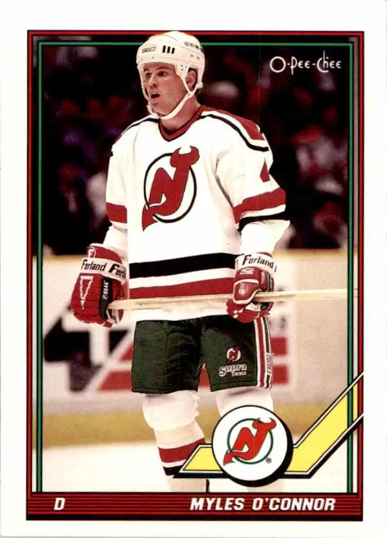 1991-92 O-Pee-Chee NHL # 509 Myles O'Connor RC