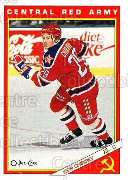 1991-92 O-Pee-Chee NHL # 14R Игорь Чибирев