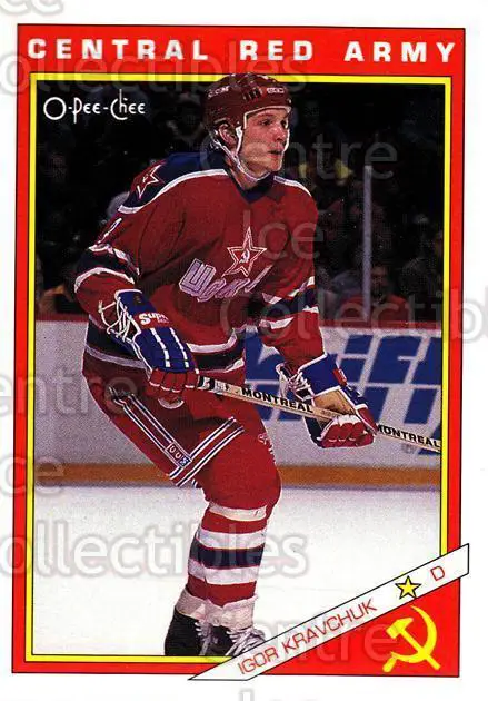 1991-92 O-Pee-Chee NHL # 19R Игорь Кравчук