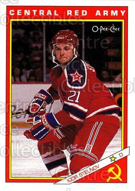 1991-92 O-Pee-Chee NHL # 26R Игорь Стельнов