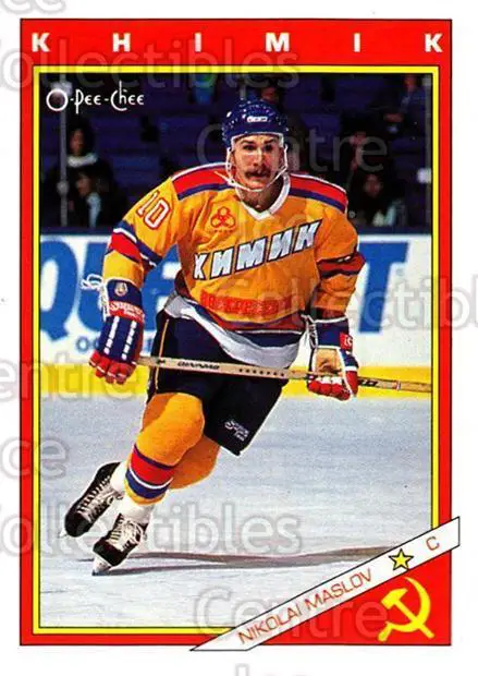 1991-92 O-Pee-Chee NHL # 55R Николай Маслов