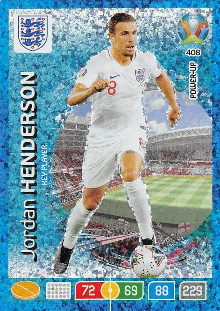 Panini EURO 2020 Preview Adrenalyn XL # 408 Jordan Henderson