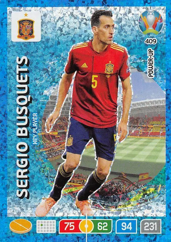 Panini EURO 2020 Preview Adrenalyn XL # 409 Sergio Busquets