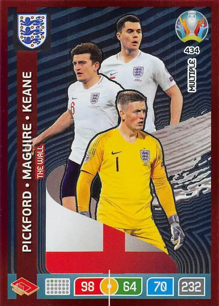 Panini EURO 2020 Preview Adrenalyn XL # 434 J.Pickford/H.Maguire/M.Keane