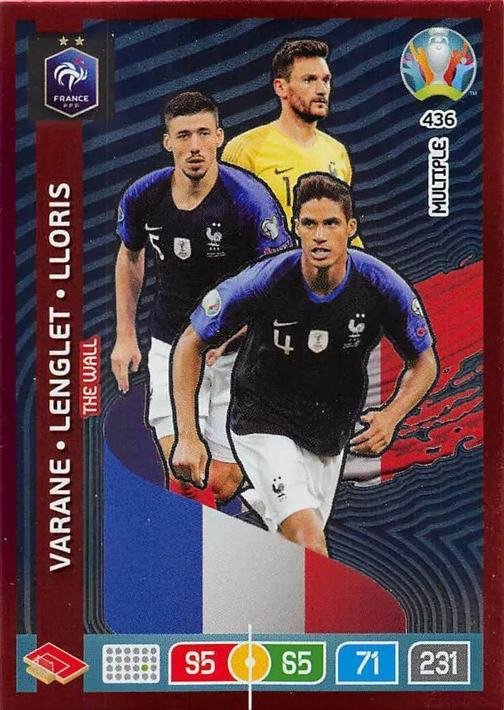 Panini EURO 2020 Preview Adrenalyn XL # 436 R.Varane/C.Lenglet/H.Lloris