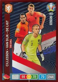 Panini EURO 2020 Preview Adrenalyn XL # 438 J.Cillessen/V.van Dijk/M.de Ligt