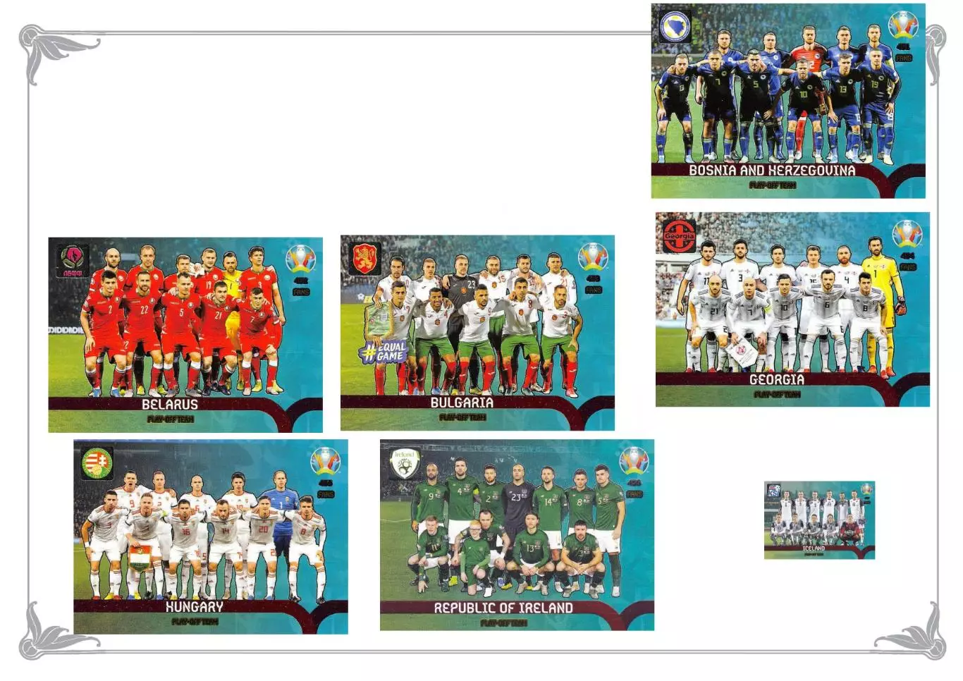 Panini EURO 2020 Preview Adrenalyn XL # 451-466 Team ( 16 штук)