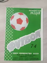 Арарат Ереван - Днепр Днепропетровск 1974