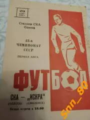 СКА Одесса - Искра Смоленск 1980