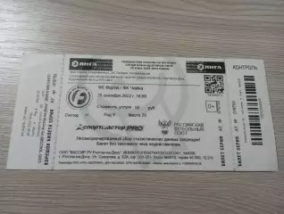 Билет Форте Таганрог - Чайка Песчанокопское 2022 + Автограф Полетаев Машезов