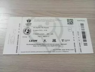 Билет Форте Таганрог - Муром 2025