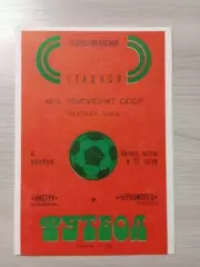 Нистру Кишинев - Черноморец Одесса 1983