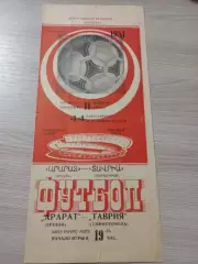 Арарат Ереван - Таврия Симферополь 1981
