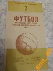 Памир Ленинабад - Химик Чирчик 1966