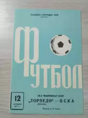 Торпедо Москва - ЦСКА Москва 1977