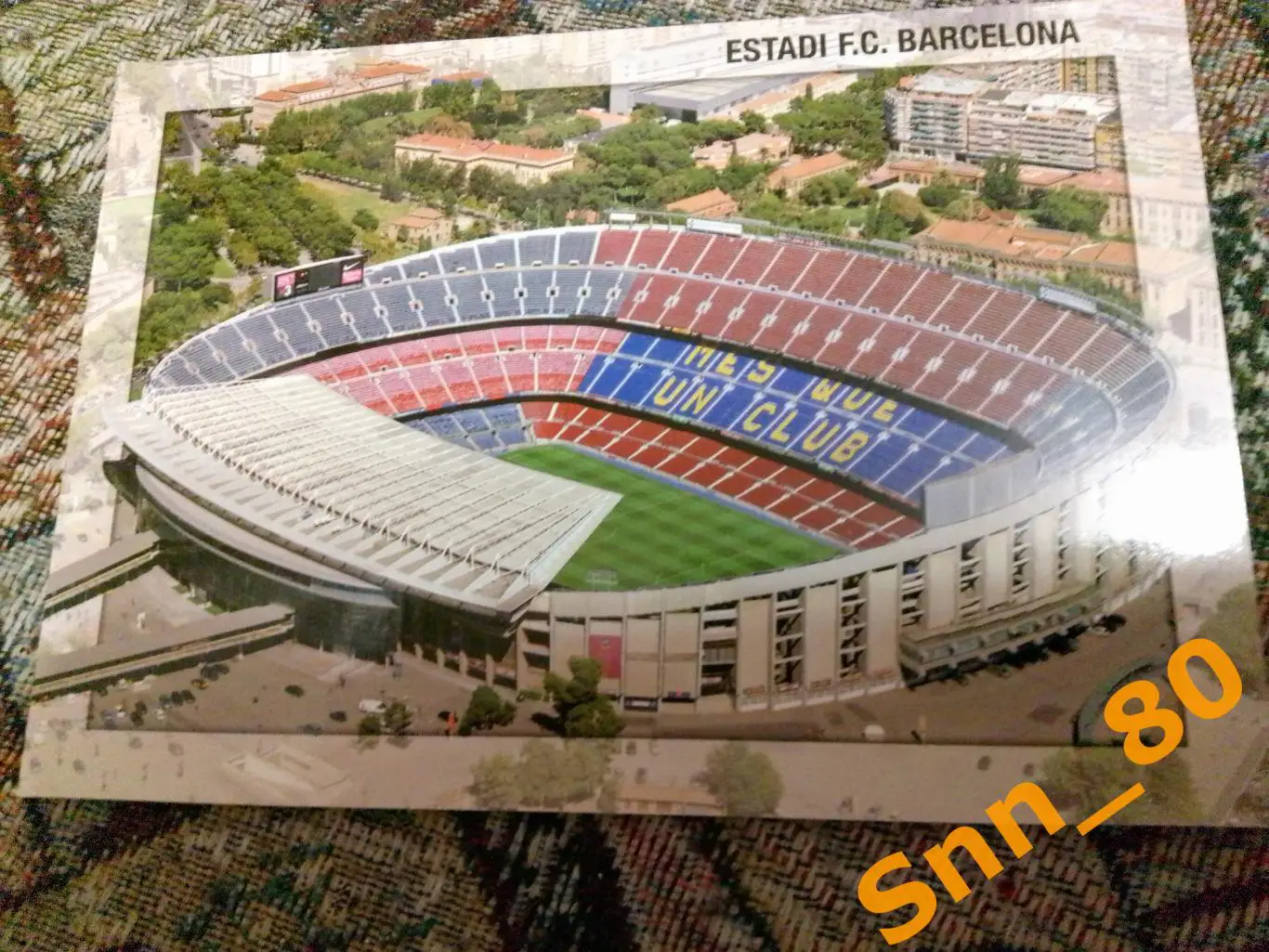 Открытка Стадион Камп Ноу Барселона Испания