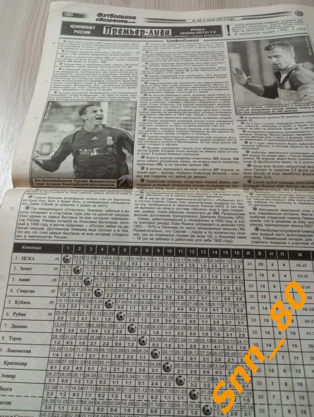 Футбольное обозрение (Луганск) 2013 №58 5