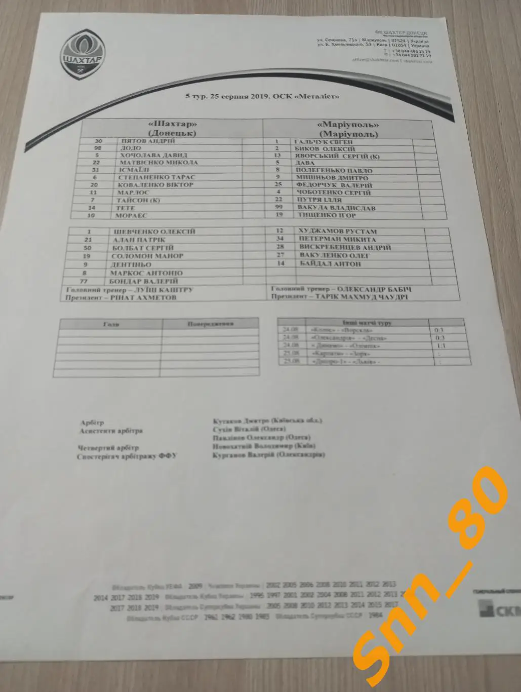 Шахтер Донецк - Мариуполь Мариуполь 2019 копия