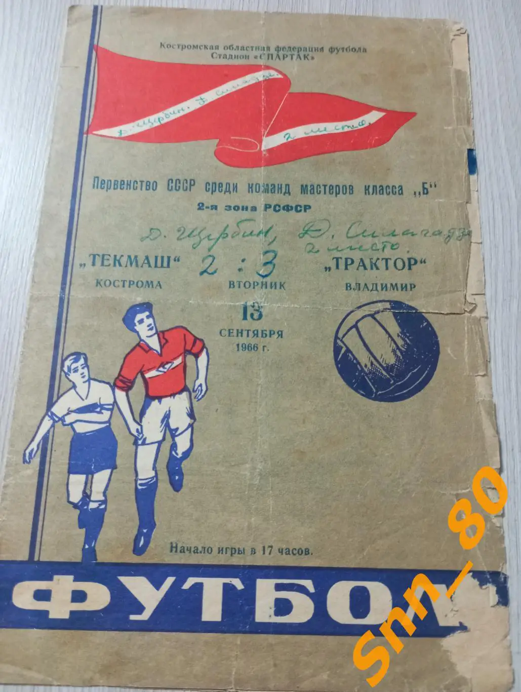 Текмаш Кострома - Трактор Владимир 1966