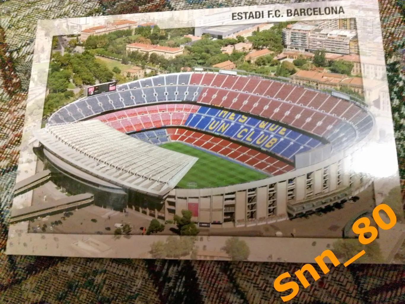 Открытка Стадион Камп Ноу Барселона Испания
