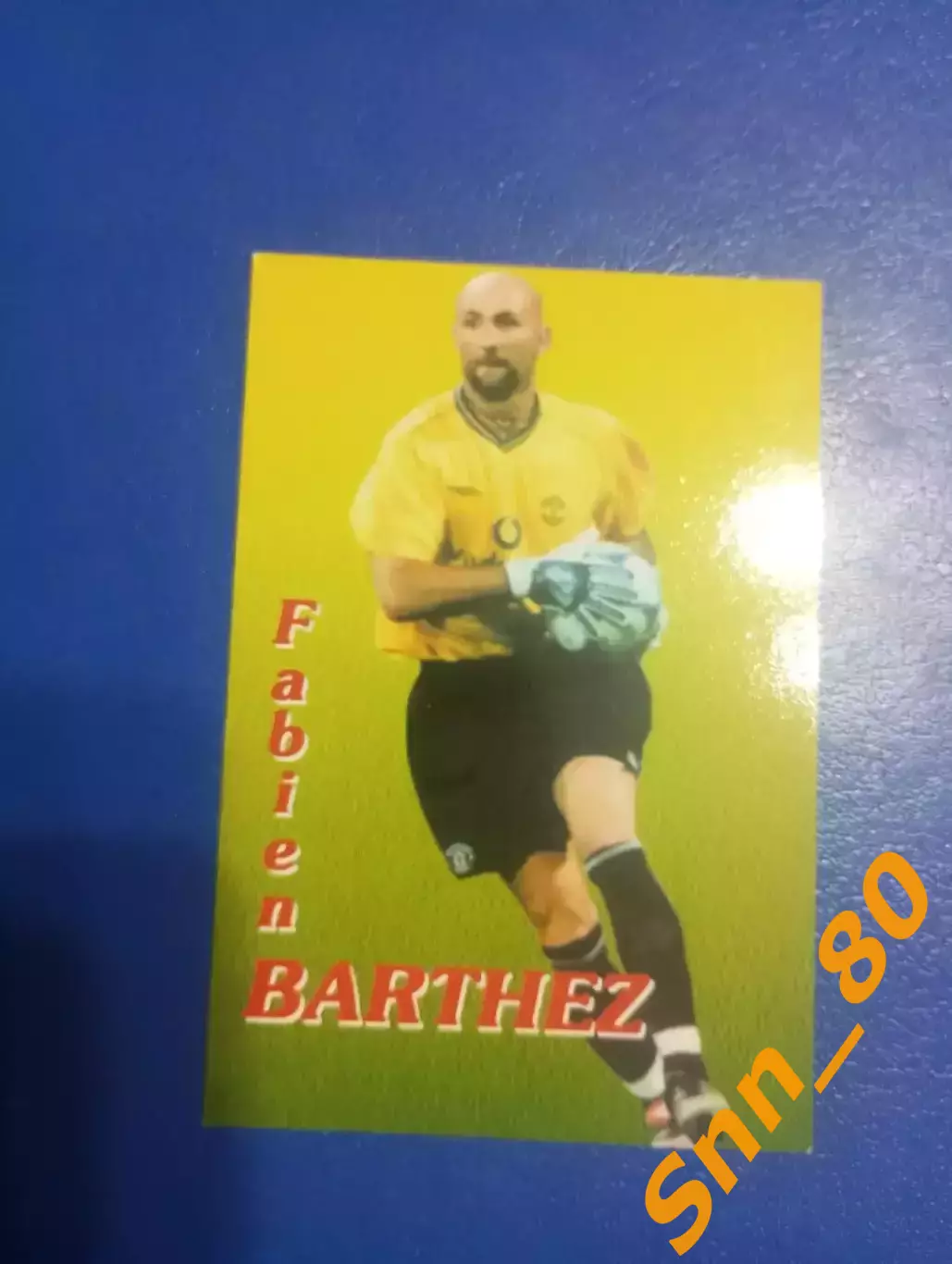 Календарик Фабьен Бартез Манчестер Юнайтед Англия 2003