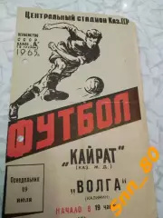 Кайрат Алма-Ата - Волга Калинин 1965