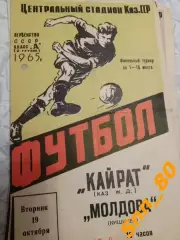 Кайрат Алма-Ата - Молдова Кишинев 1965