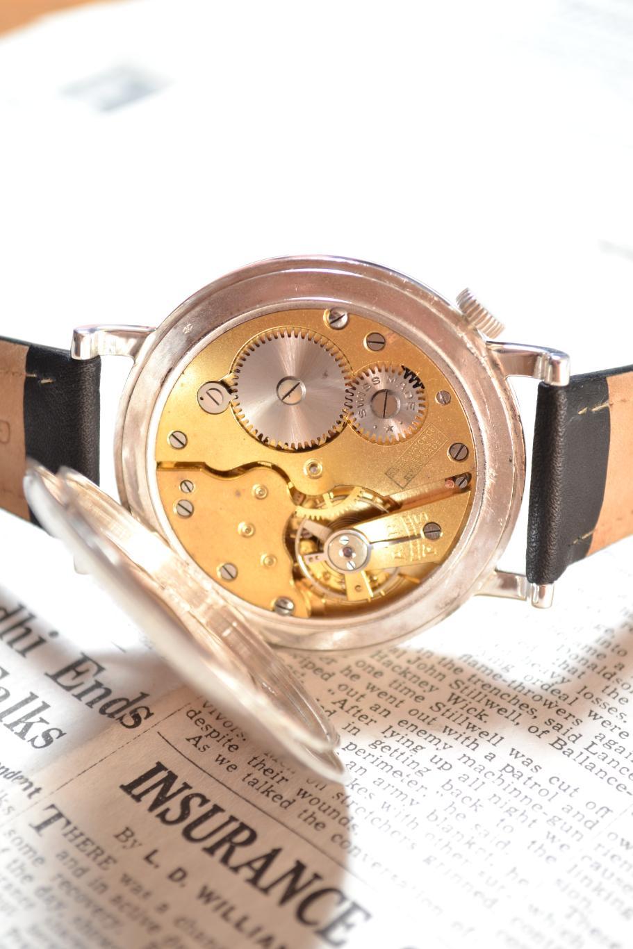 Антикварные часы Rolex серебро 1931 керамический циферблат, не на ходу 2