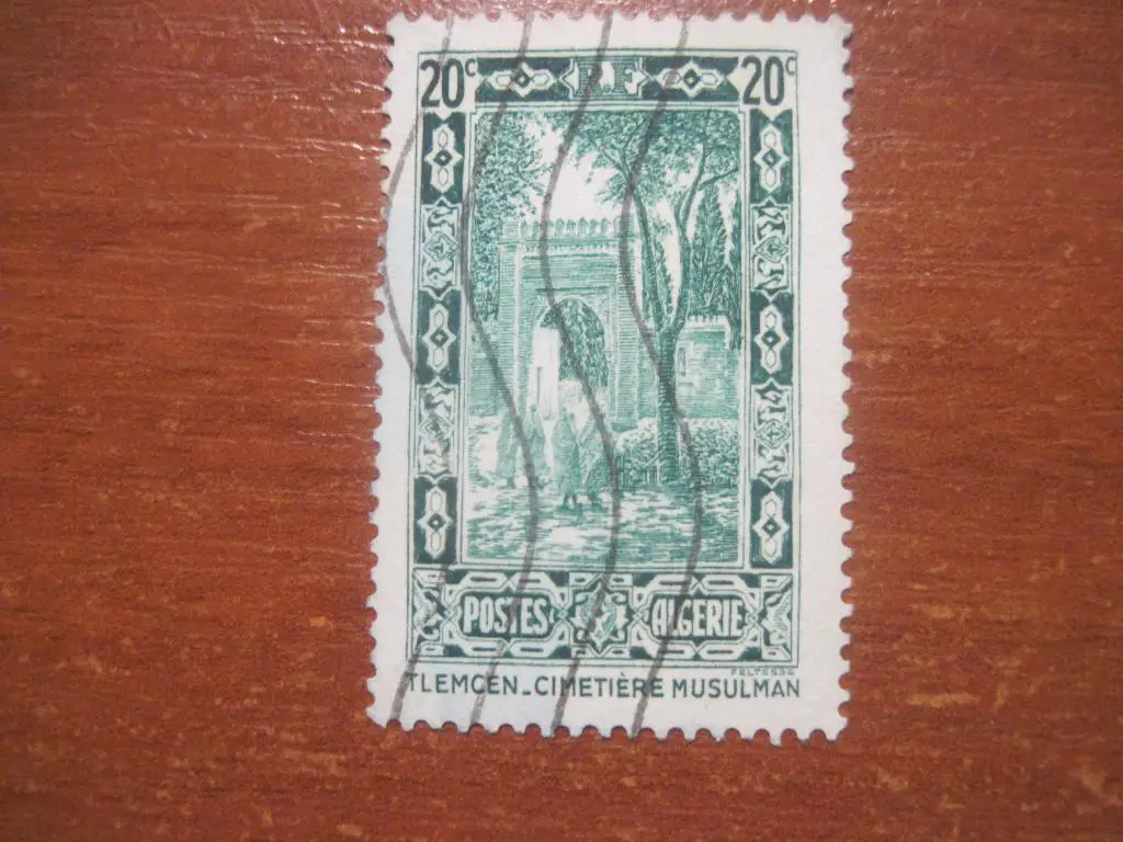 Алжир французский 1936 магометанское кладбище ГАШ