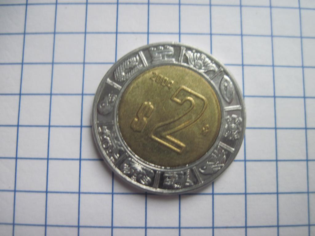 Мексика 2 песо 2004