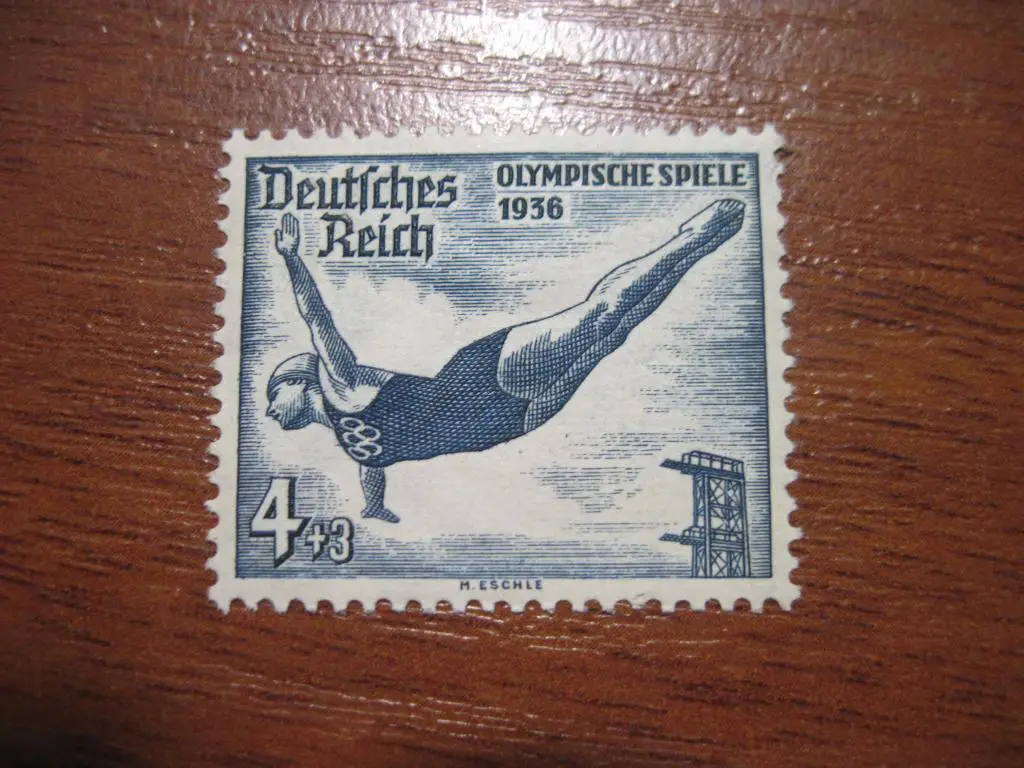 Германия Третий Рейх 1936 олимпиада летняя игры 4 пфеннигапрыжки в воду**