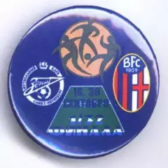 Матчевый значок 16.09.1999, 30.09.1999 Зенит - Болонья Болонья НОВОДЕЛ