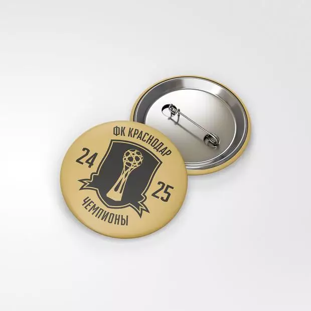 Значок «ФК Краснодар Чемпионы 24/25»