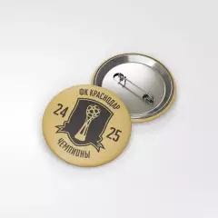 Значок «ФК Краснодар Чемпионы 24/25»