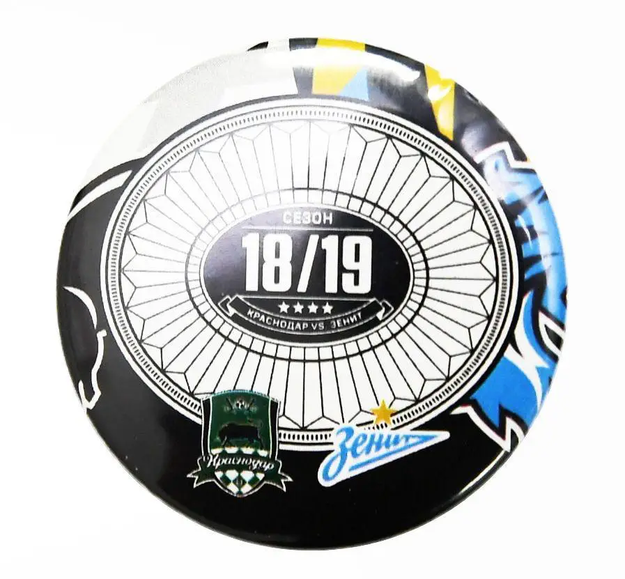 Закатной значок Краснодар - Зенит 2018/2019