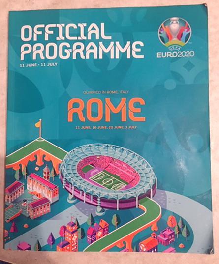 Official Programme Euro 2020 Rome / Официальная программа Евро 2020 Рим