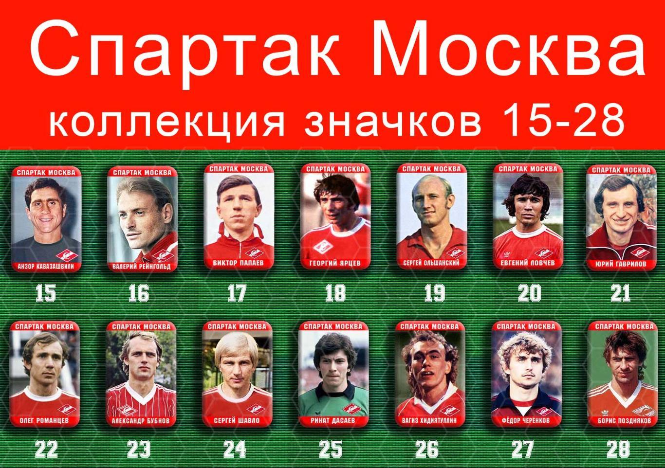 Спартак Москва 159 значков - 15-28