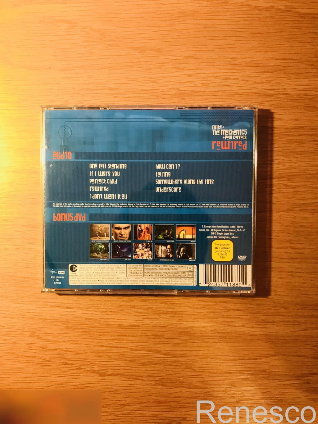 (CD +DVD) Mike + The Mechanics + Paul Carrack ?– Rewired (2004) (Germany) 1