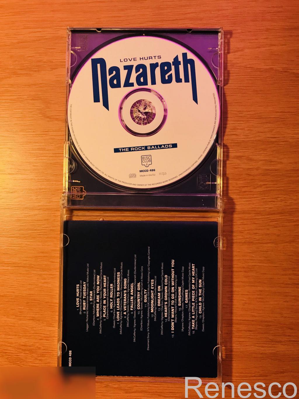 (CD) Nazareth ?– Love Hurts - The Rock Ballads (Europe) (2002) 2