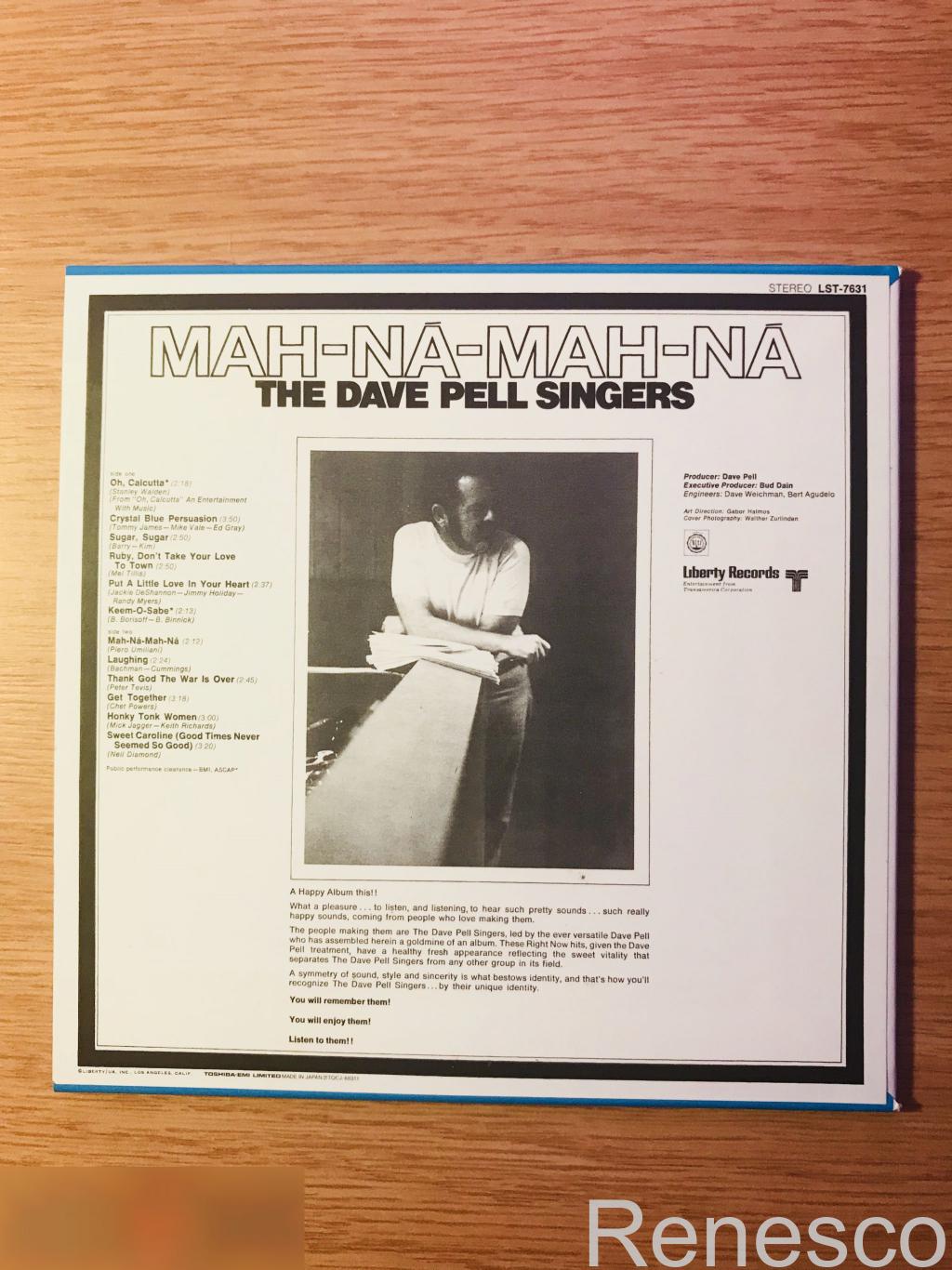 (CD) The Dave Pell Singers ?– Mah-Na-Mah-Na (2014) (Japan) 1