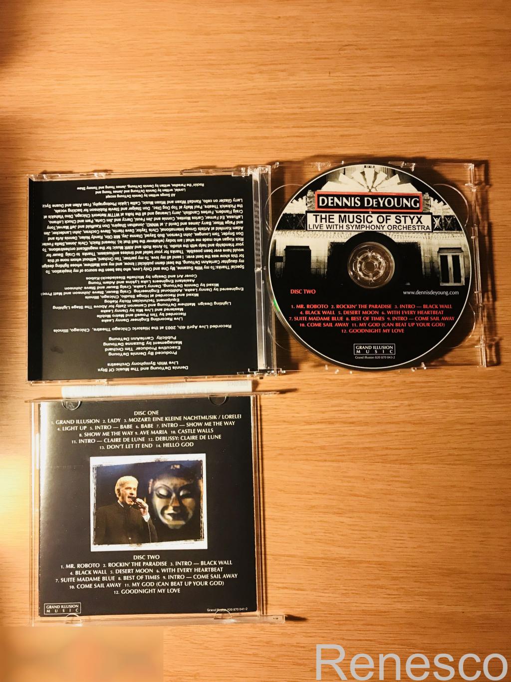 (2CD) Dennis DeYoung ?– The Music Of Styx: Live With Symphony Orchestra (USA) (2 3