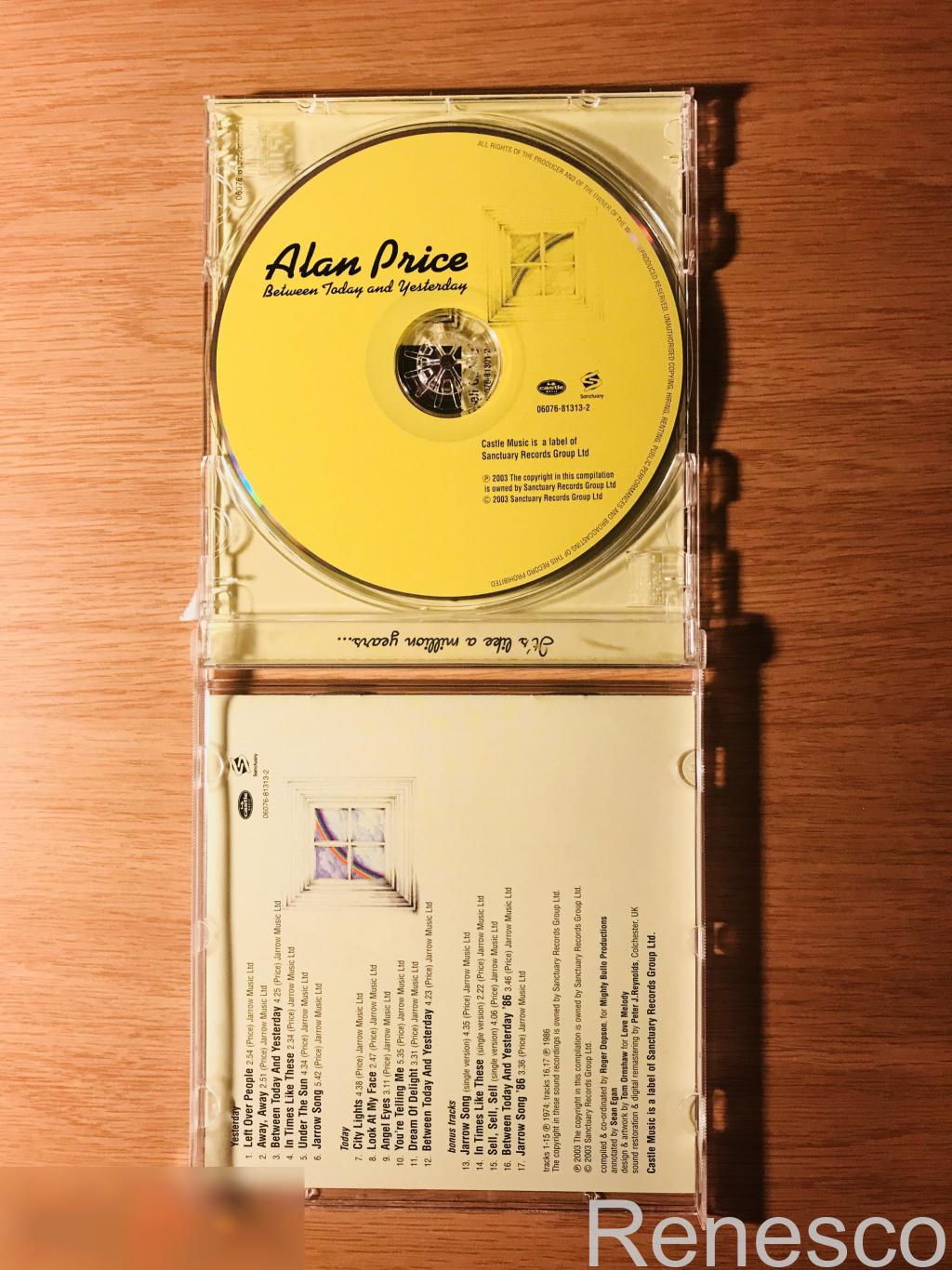 (CD) Alan Price ?– Between Today And Yesterday (2003) (USA) 2