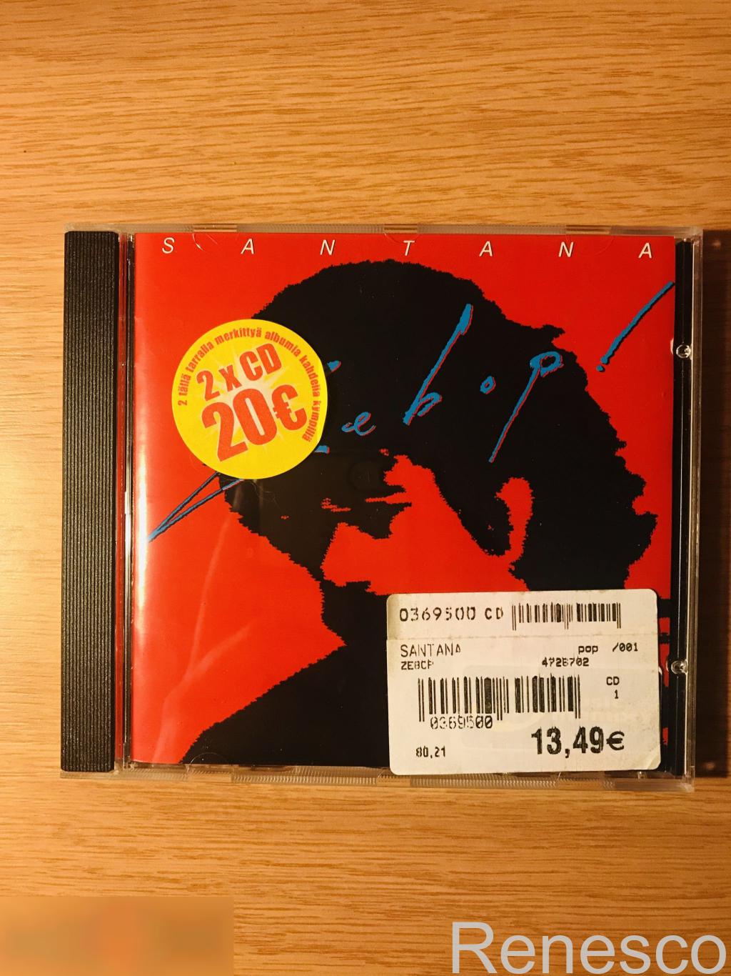(CD) Santana ?– Zebop! (1987) (Europe)