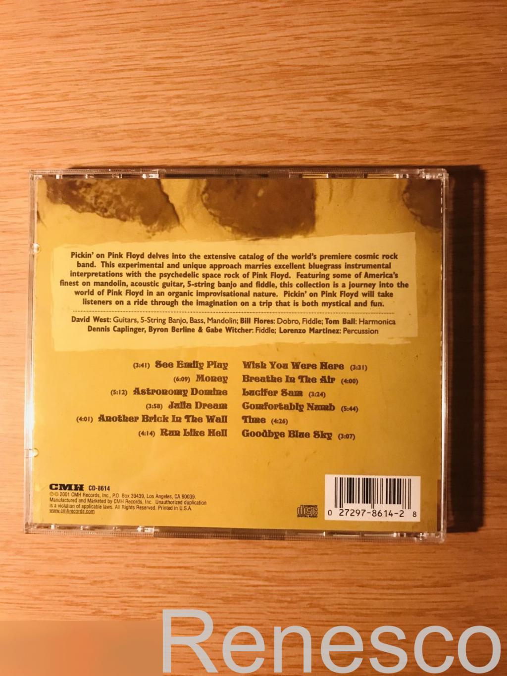 (CD) Various ?– Pickin' On Pink Floyd (A Bluegrass Tribute) (USA) (2001) 1