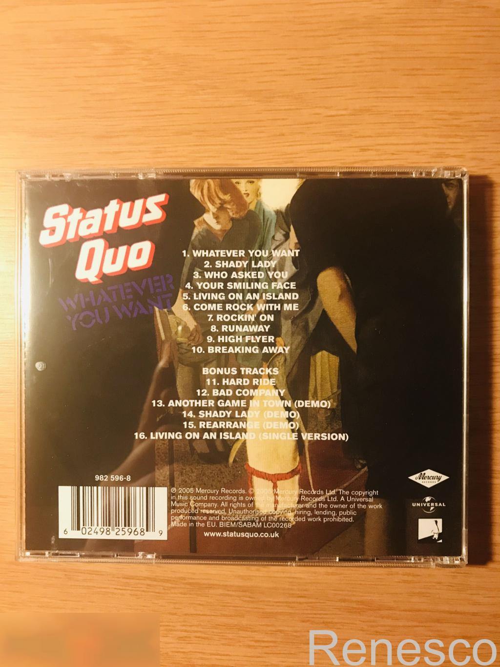(CD) Status Quo ?– Whatever You Want (2005) (Europe) 1