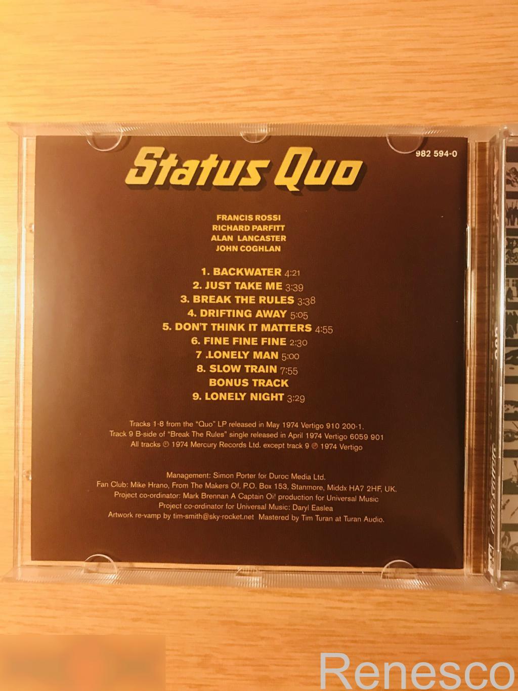 (СD) Status Quo ?– Quo (2005) (Europe) 4