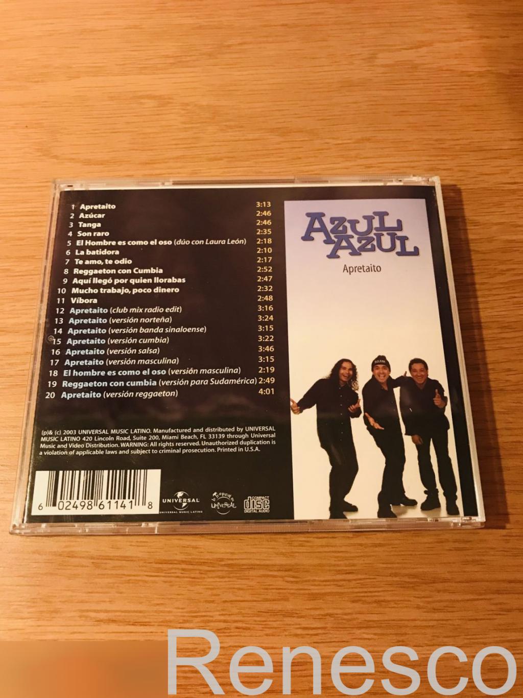 (CD) Azul Azul - Apretaito (2003) (USA) 1